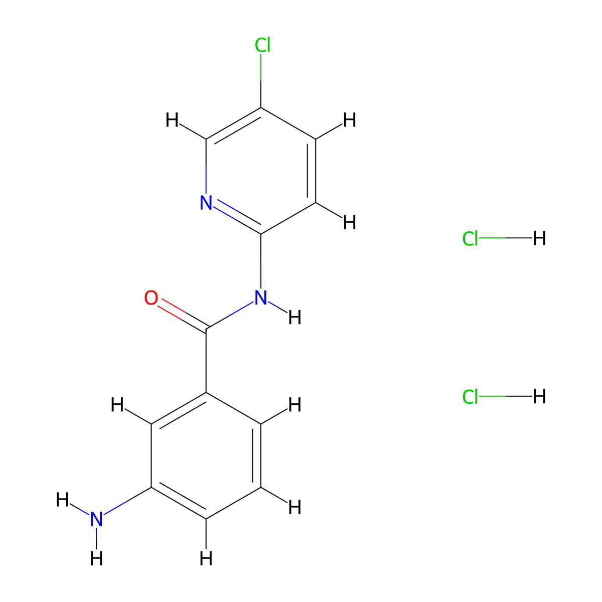 3-amino-N-(5-chloropyridin-2-yl)benzamide dihydrochloride molecular structure, CAS 2680542-88-3