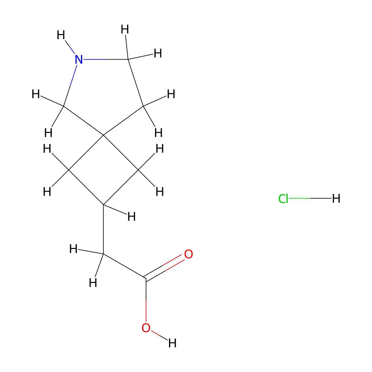 2-{6-Azaspiro[3.4]octan-2-yl}acetic acid hydrochloride molecular structure, CAS 2680543-24-0