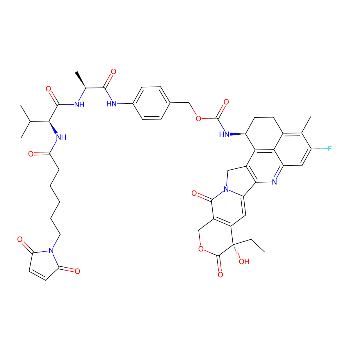 MC-VA-PAB-Exatecan molecular structure, CAS 2680543-57-9