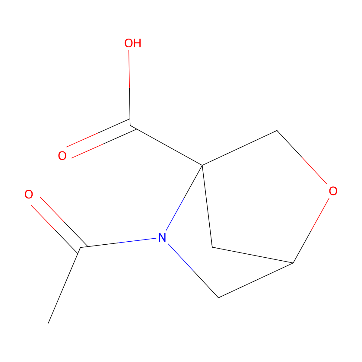 5-Acetyl-2-oxa-5-azabicyclo[2.2.1]heptane-4-carboxylic acid molecular structure, CAS 2680549-62-4