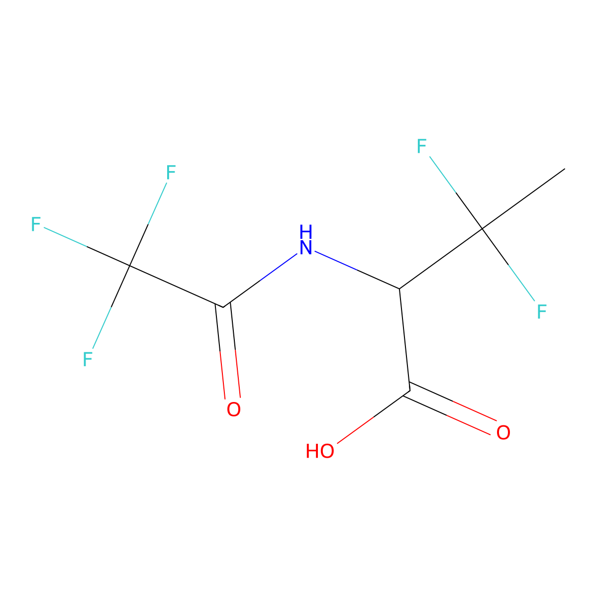 3,3-Difluoro-2-(2,2,2-trifluoroacetamido)butanoic acid molecular structure, CAS 2680550-45-0