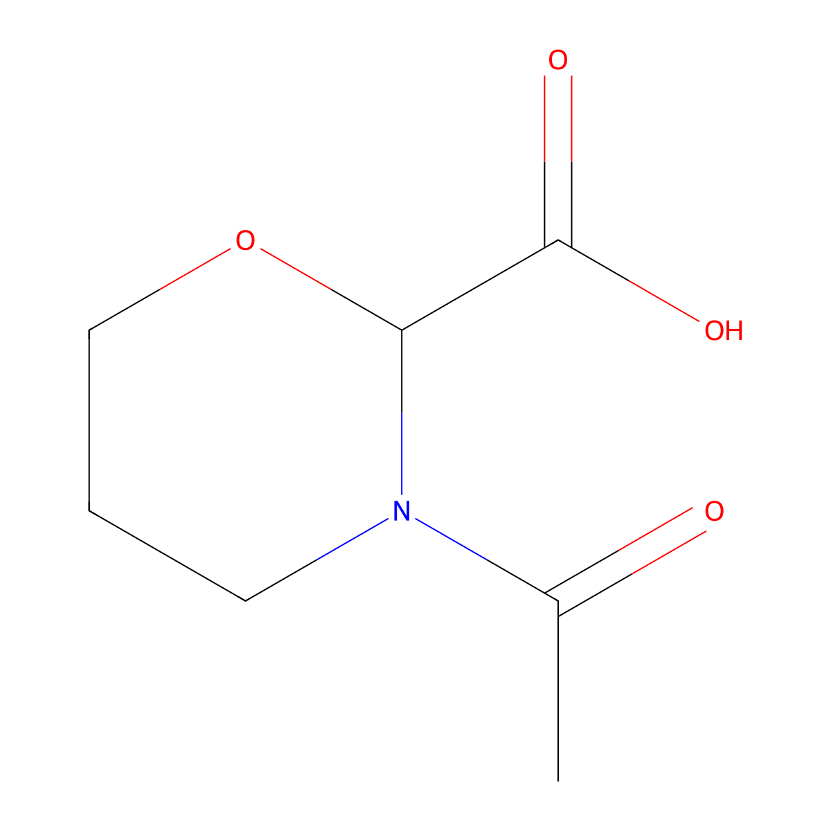 3-Acetyl-1,3-oxazinane-2-carboxylic acid molecular structure, CAS 2680553-81-3