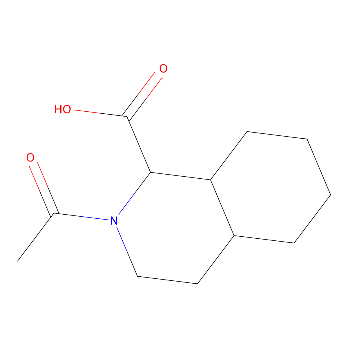 2-Acetyl-decahydroisoquinoline-1-carboxylic acid molecular structure, CAS 2680561-43-5