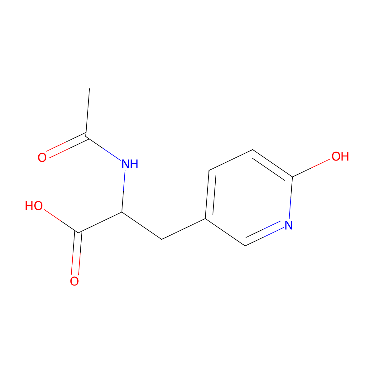 2-Acetamido-3-(6-hydroxypyridin-3-yl)propanoic acid molecular structure, CAS 2680561-57-1