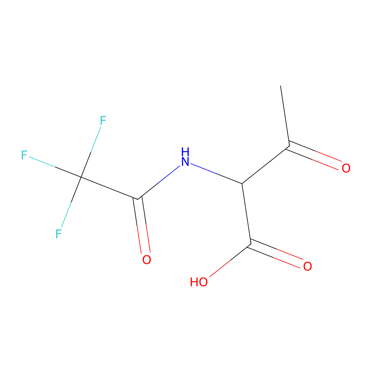 3-Oxo-2-(2,2,2-trifluoroacetamido)butanoic acid molecular structure, CAS 2680561-82-2