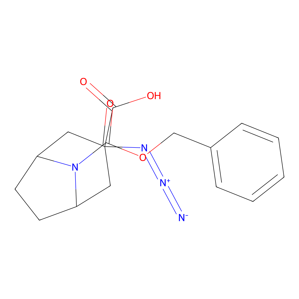 3-Azido-8-[(benzyloxy)carbonyl]-8-azabicyclo[3.2.1]octane-3-carboxylic acid molecular structure, CAS 2680562-33-6