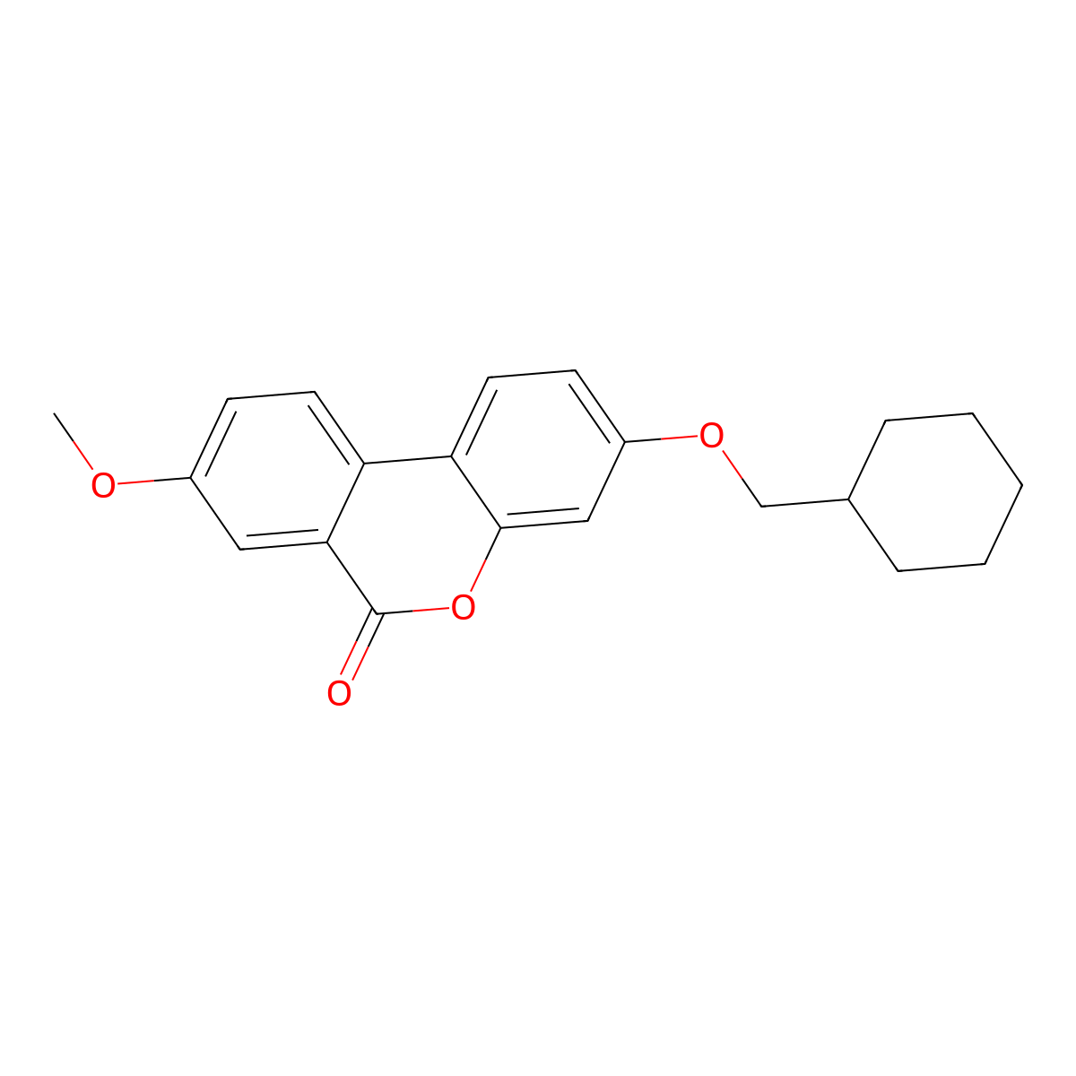8-Methoxy-3-(tetrahydropyran-4-ylmethoxy)benzo[c]chromen-6-one molecular structure, CAS 2680568-90-3