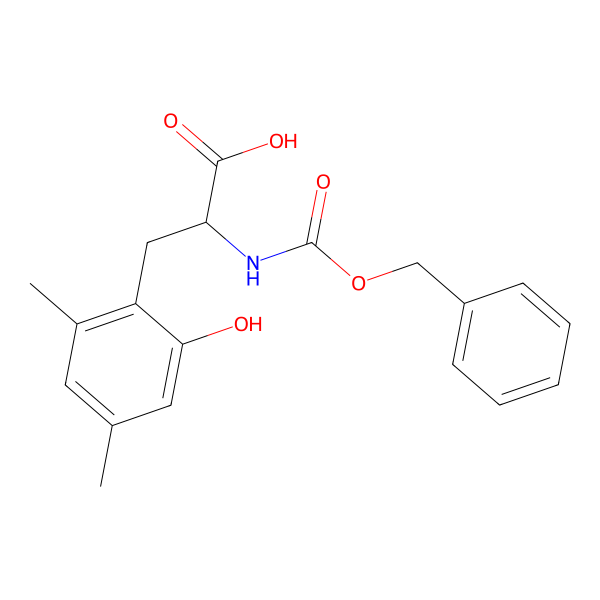 2-{[(Benzyloxy)carbonyl]amino}-3-(2-hydroxy-4,6-dimethylphenyl)propanoic acid molecular structure, CAS 2680571-64-4