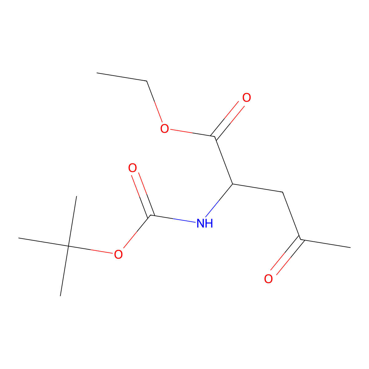 Ethyl 2-{[(tert-butoxy)carbonyl]amino}-4-oxopentanoate molecular structure, CAS 2680572-92-1