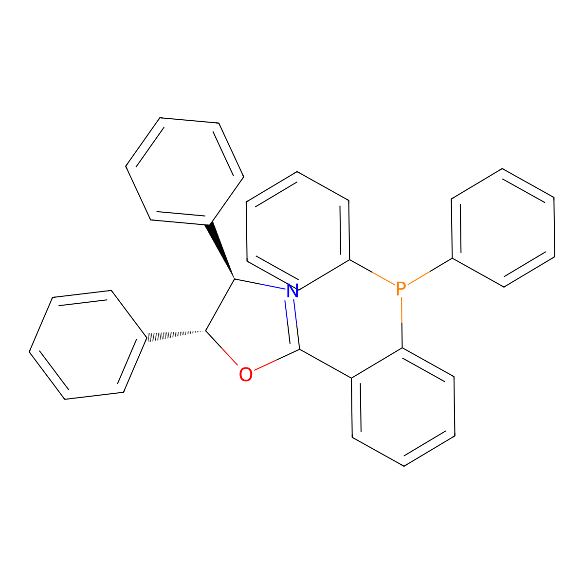 (4R,5R)-2-(2-(Diphenylphosphanyl)phenyl)-4,5-diphenyl-4,5-dihydrooxazole molecular structure, CAS 2680585-79-7