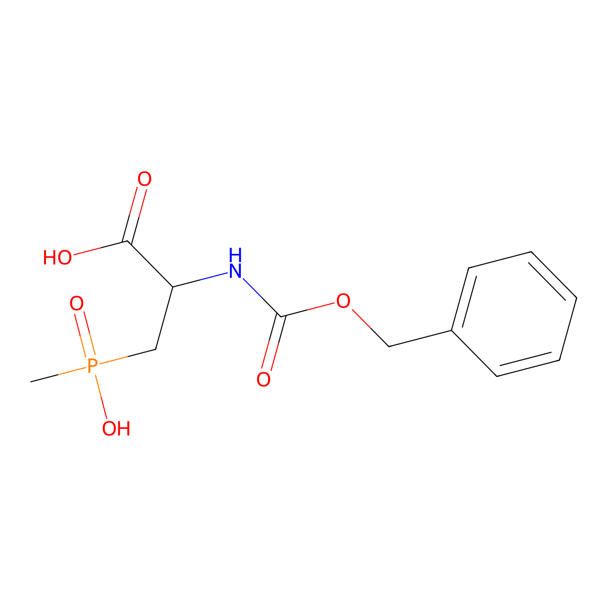 2-{[(Benzyloxy)carbonyl]amino}-3-[hydroxy(methyl)phosphoryl]propanoic acid molecular structure, CAS 2680587-35-1
