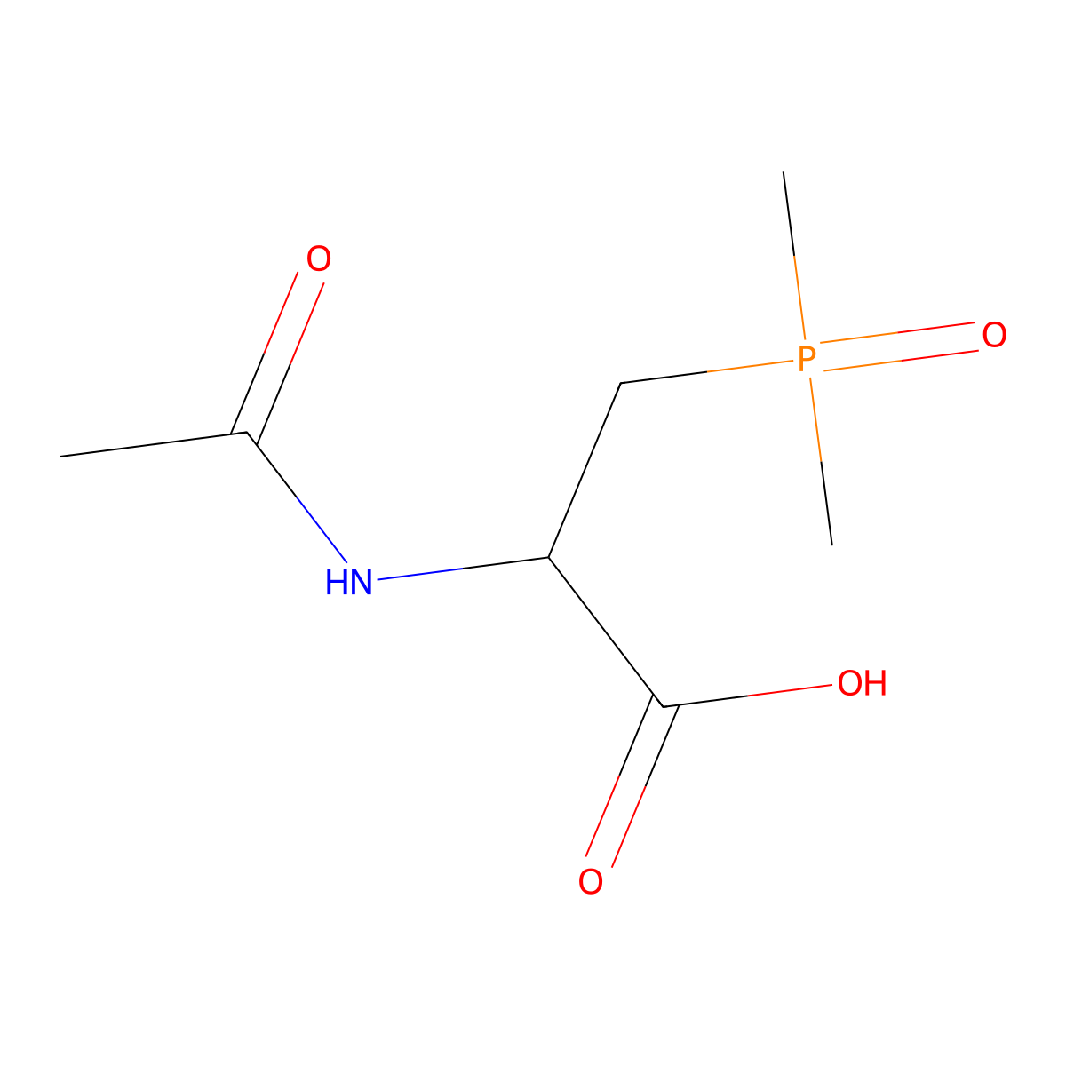 3-(Dimethylphosphoryl)-2-acetamidopropanoic acid molecular structure, CAS 2680587-51-1