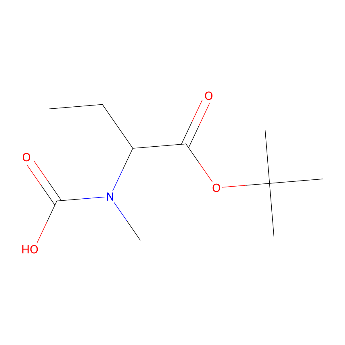 [1-(Tert-butoxy)-1-oxobutan-2-yl](methyl)carbamic acid molecular structure, CAS 2680605-75-6