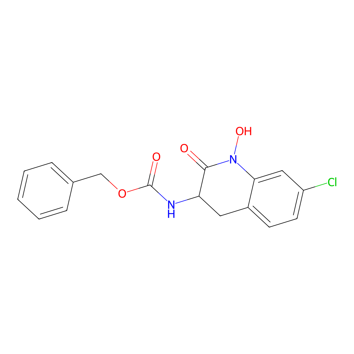 benzyl N-(7-chloro-1-hydroxy-2-oxo-1,2,3,4-tetrahydroquinolin-3-yl)carbamate molecular structure, CAS 2680607-24-1