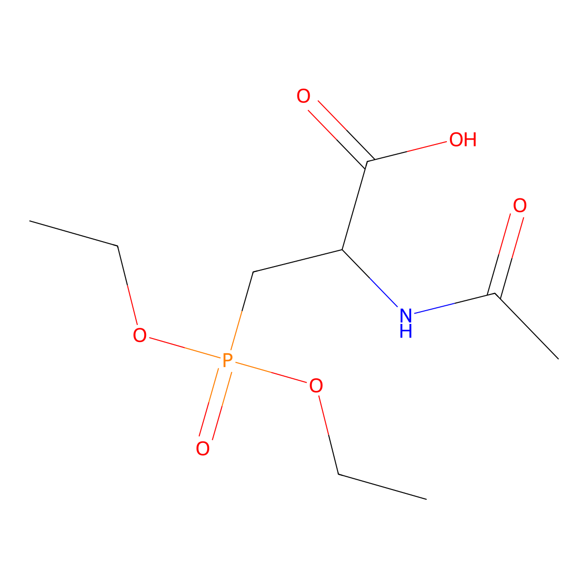 3-(Diethoxyphosphoryl)-2-acetamidopropanoic acid molecular structure, CAS 2680611-53-2