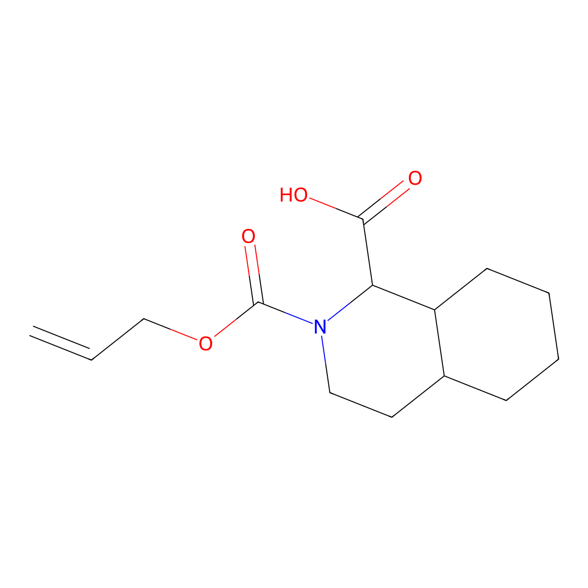 2-[(Prop-2-en-1-yloxy)carbonyl]-decahydroisoquinoline-1-carboxylic acid molecular structure, CAS 2680611-68-9
