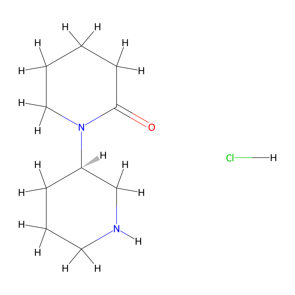 (3'R)-[1,3'-bipiperidin]-2-one hydrochloride molecular structure, CAS 2680614-77-9