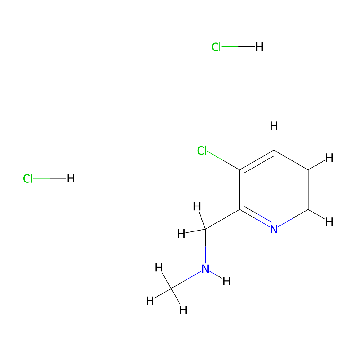 [(3-Chloropyridin-2-yl)methyl](methyl)amine dihydrochloride molecular structure, CAS 2680615-30-7