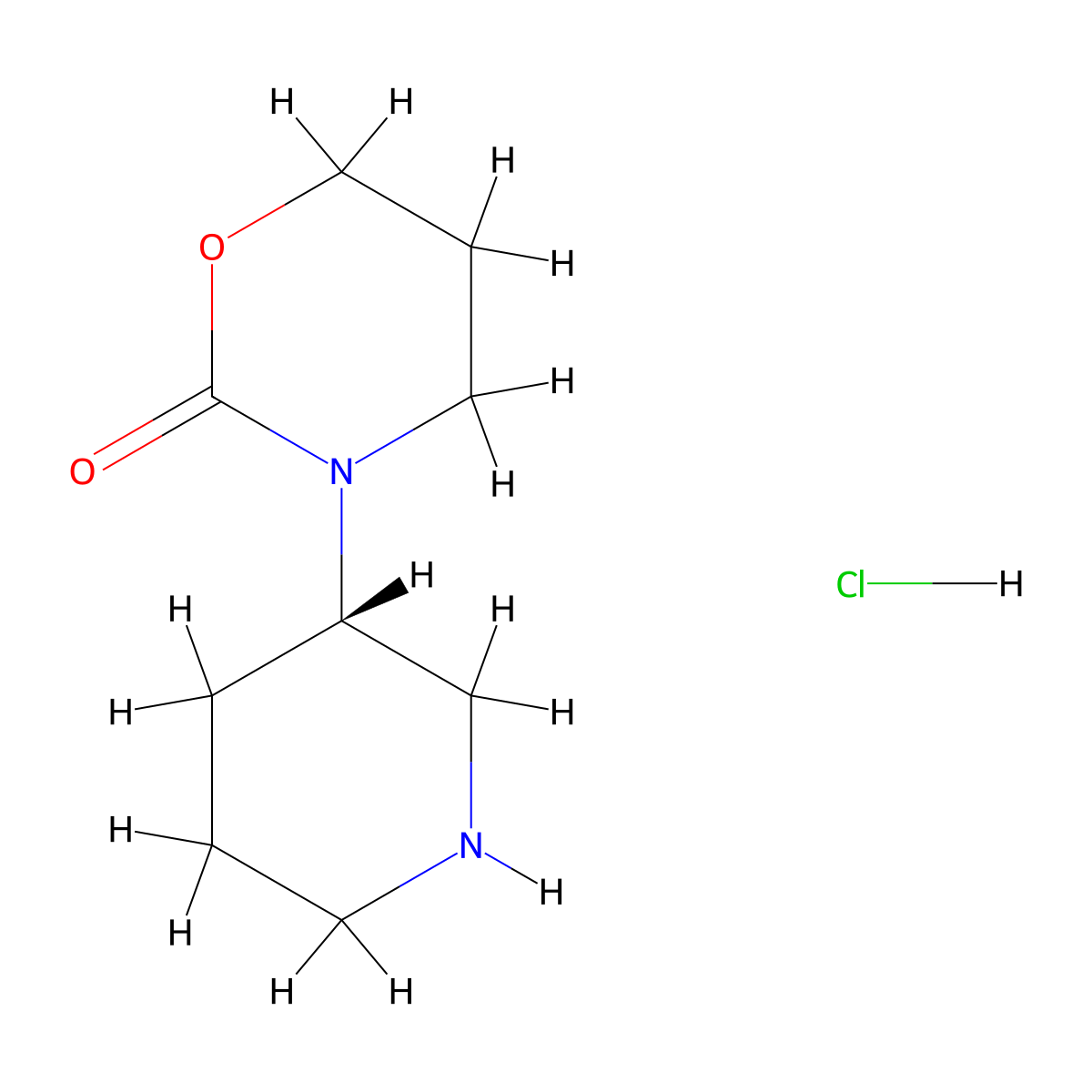3-[(3S)-piperidin-3-yl]-1,3-oxazinan-2-one hydrochloride molecular structure, CAS 2680615-32-9