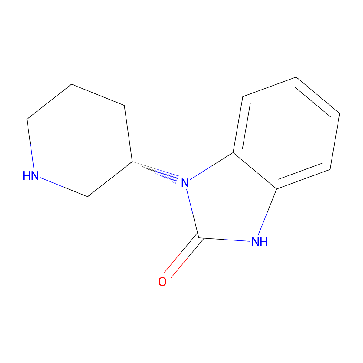 (S)-1-(piperidin-3-yl)-1H-benzo[d]imidazol-2(3H)-one molecular structure, CAS 2680615-54-5