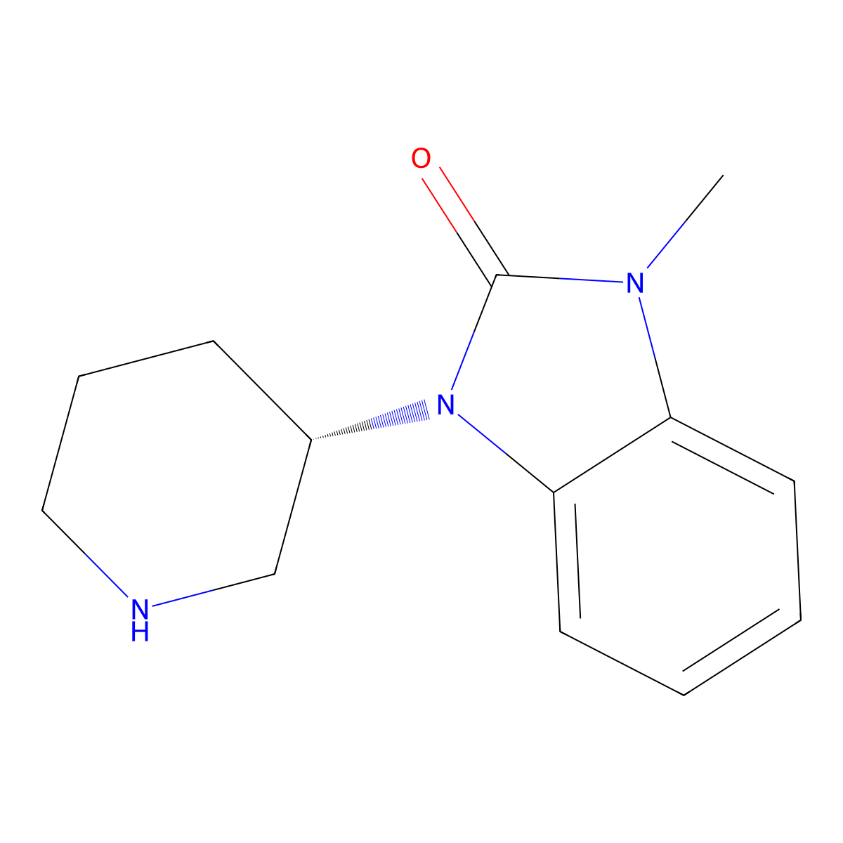 (S)-1-methyl-3-(piperidin-3-yl)-1H-benzo[d]imidazol-2(3H)-one molecular structure, CAS 2680615-68-1