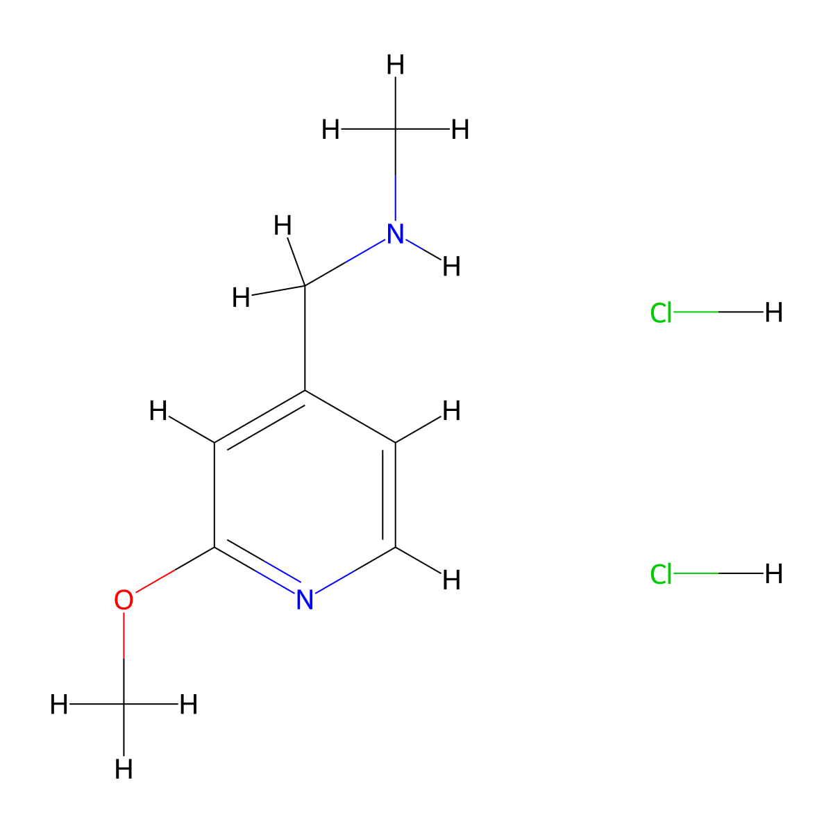 [(2-Methoxypyridin-4-yl)methyl](methyl)amine dihydrochloride molecular structure, CAS 2680615-81-8