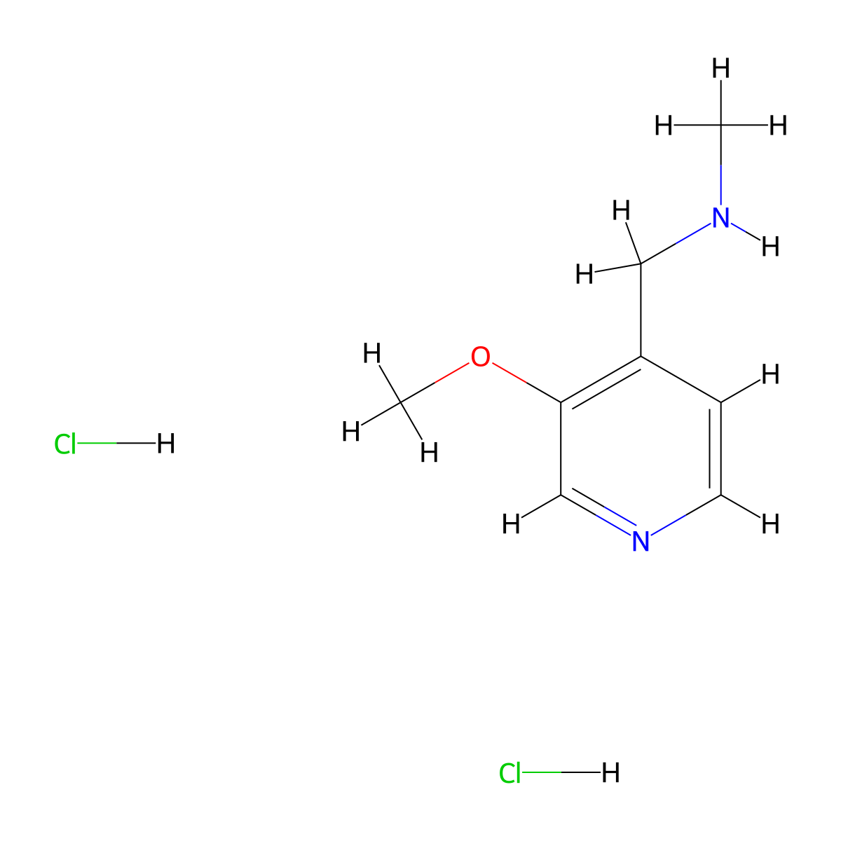[(3-Methoxypyridin-4-yl)methyl](methyl)amine dihydrochloride molecular structure, CAS 2680615-85-2