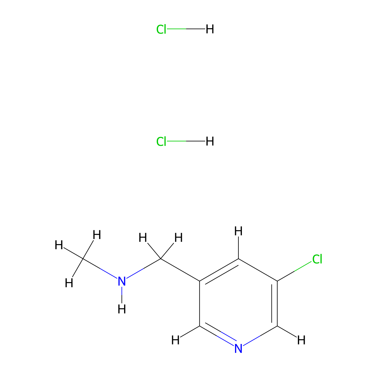 [(5-Chloropyridin-3-yl)methyl](methyl)amine dihydrochloride molecular structure, CAS 2680615-89-6