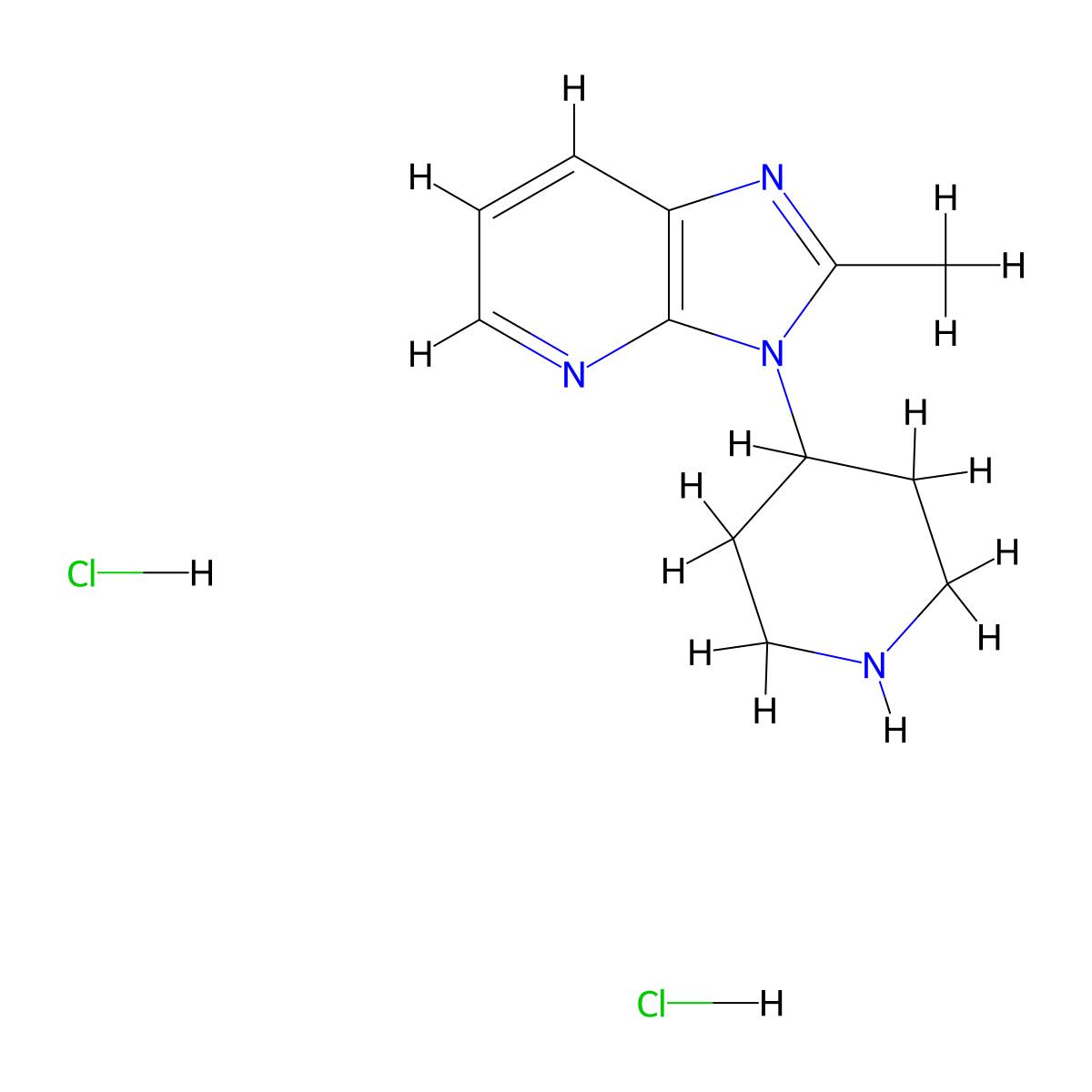 2-Methyl-3-(piperidin-4-YL)-3H-imidazo[4,5-B]pyridine dihydrochloride molecular structure, CAS 2680615-93-2