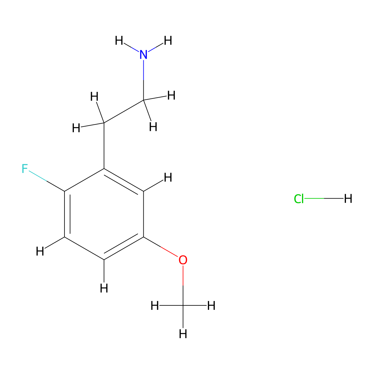 2-(2-Fluoro-5-methoxyphenyl)ethan-1-amine hydrochloride molecular structure, CAS 2680615-98-7