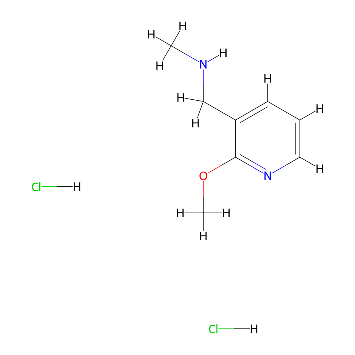 [(2-Methoxypyridin-3-yl)methyl](methyl)amine dihydrochloride molecular structure, CAS 2680616-11-7