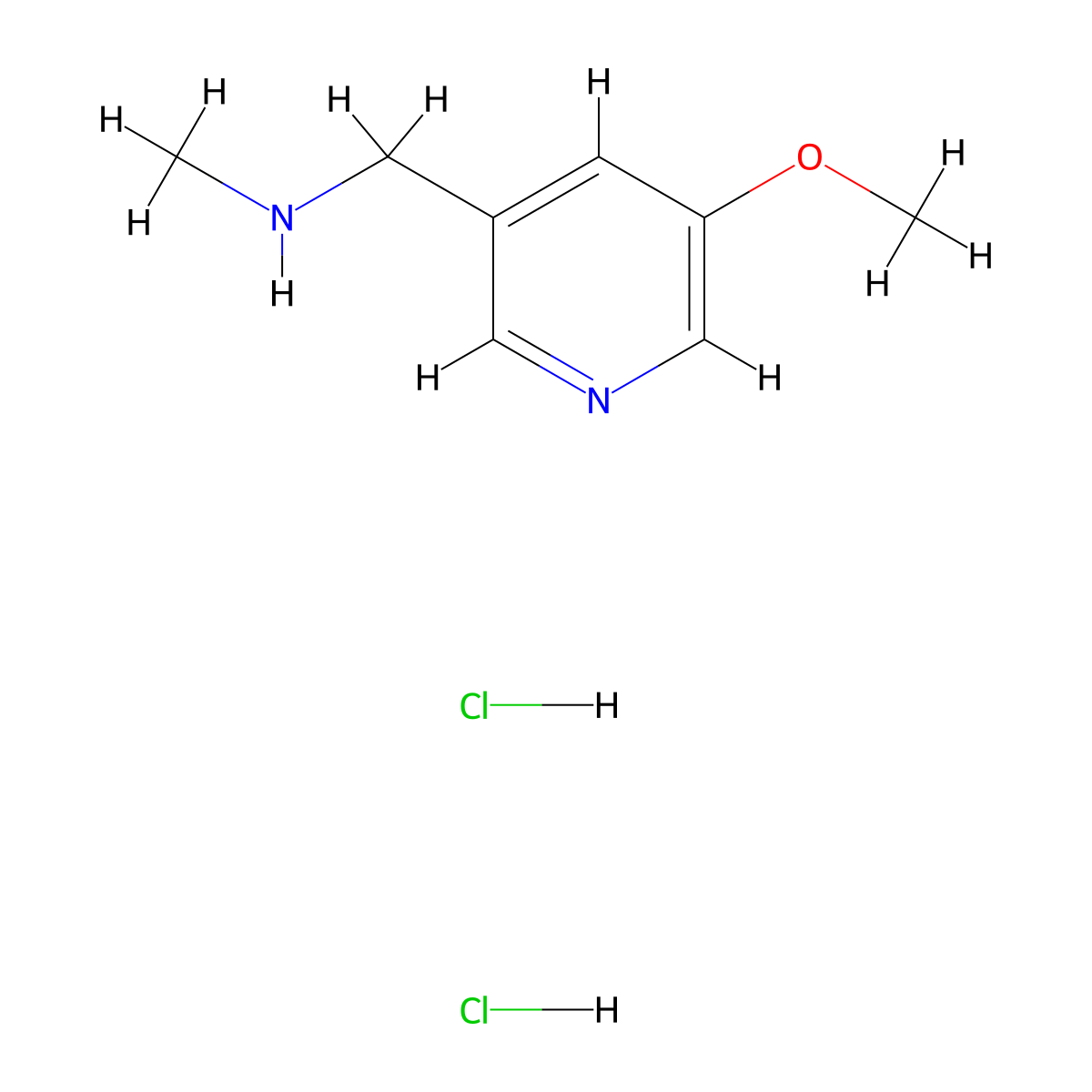 [(5-Methoxypyridin-3-yl)methyl](methyl)amine dihydrochloride molecular structure, CAS 2680616-13-9