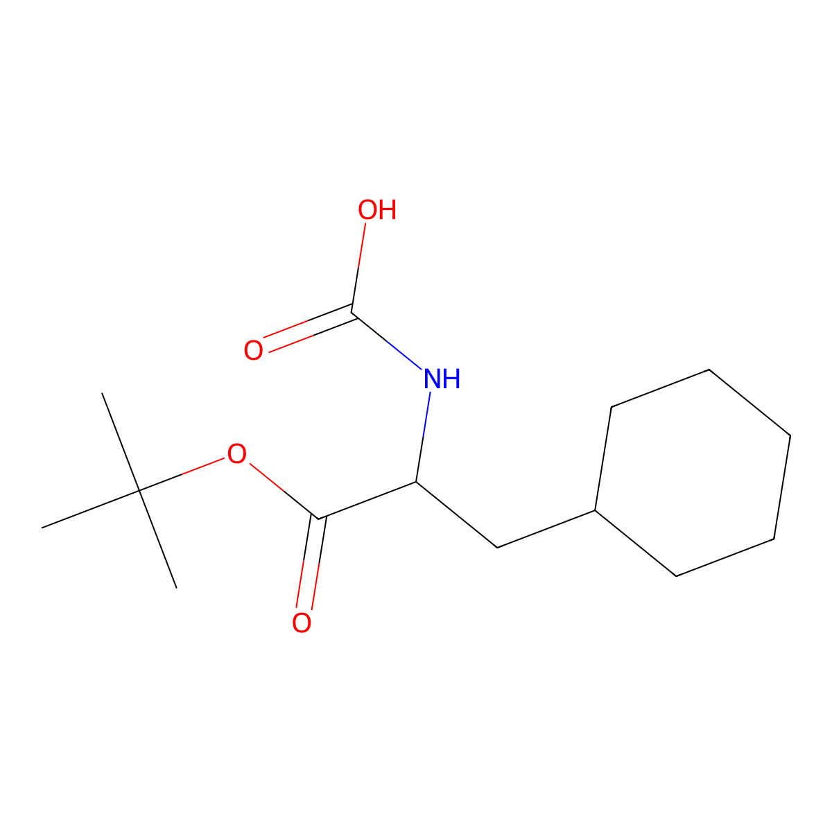 [1-(Tert-butoxy)-3-cyclohexyl-1-oxopropan-2-yl]carbamic acid molecular structure, CAS 2680619-06-9