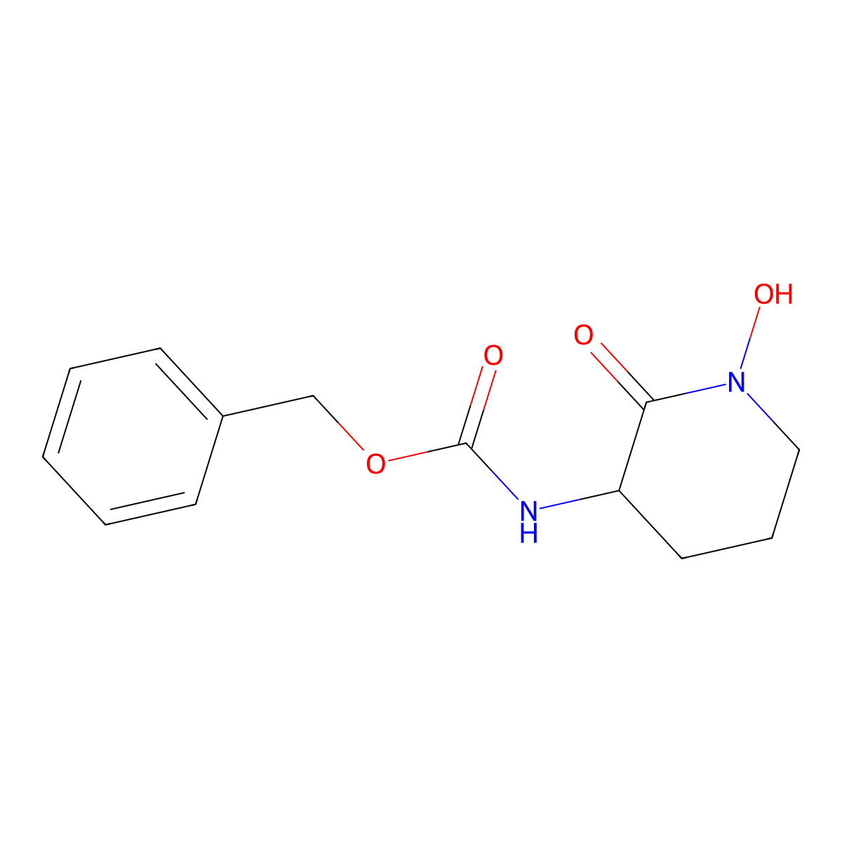 benzyl N-(1-hydroxy-2-oxopiperidin-3-yl)carbamate molecular structure, CAS 2680619-45-6