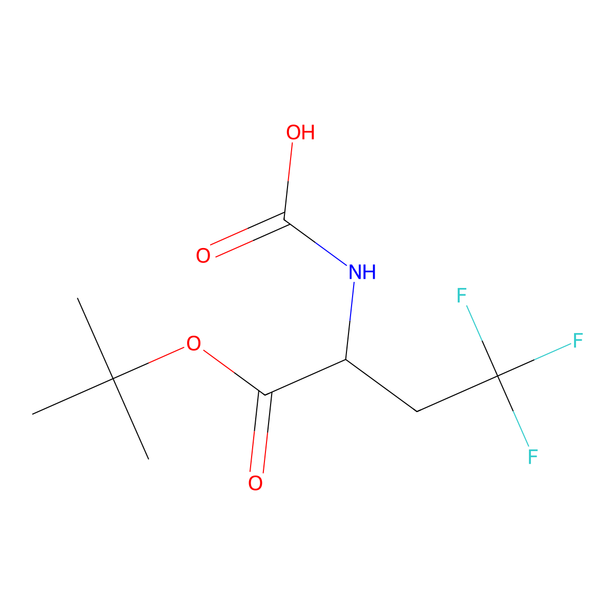 [1-(Tert-butoxy)-4,4,4-trifluoro-1-oxobutan-2-yl]carbamic acid molecular structure, CAS 2680619-48-9