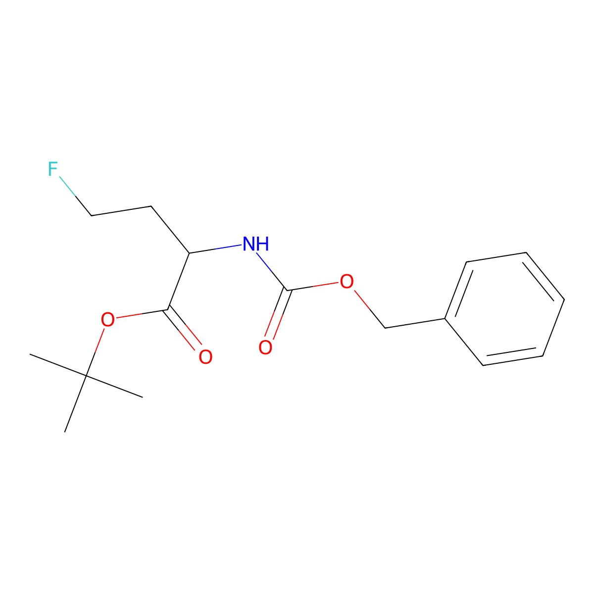 Tert-butyl 2-{[(benzyloxy)carbonyl]amino}-4-fluorobutanoate molecular structure, CAS 2680619-52-5
