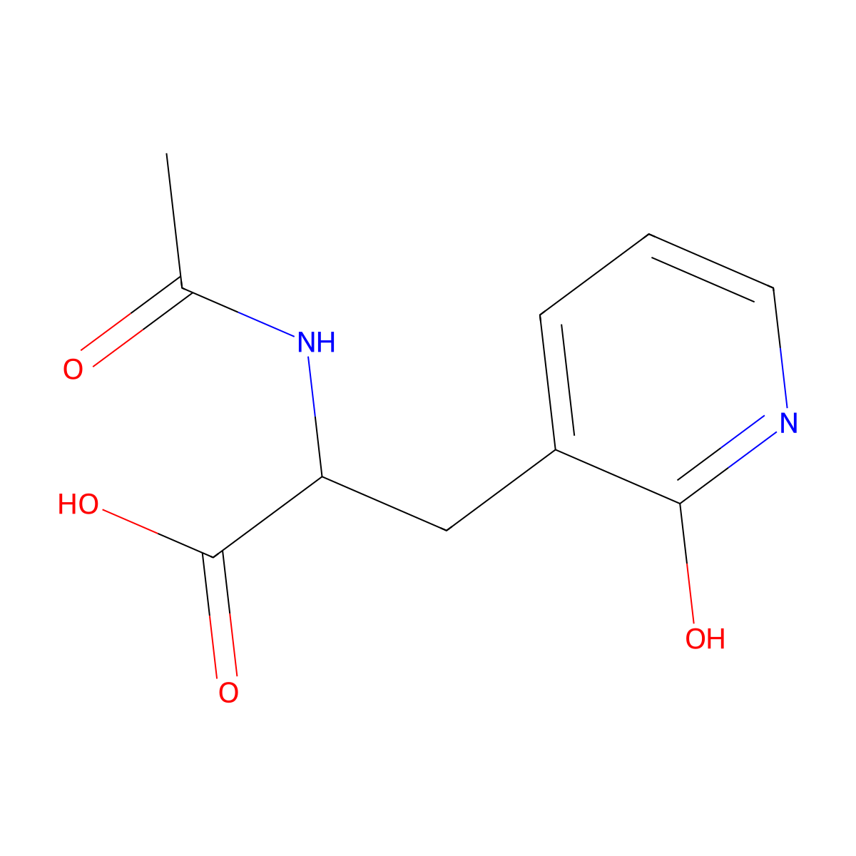 2-Acetamido-3-(2-hydroxypyridin-3-yl)propanoic acid molecular structure, CAS 2680619-74-1