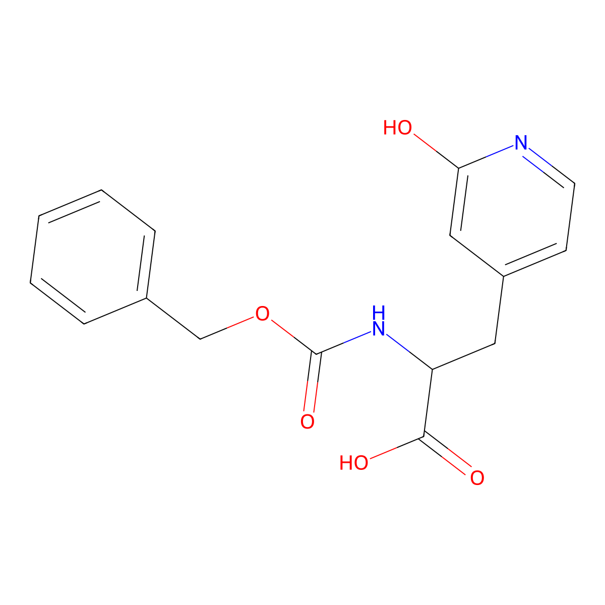 2-{[(Benzyloxy)carbonyl]amino}-3-(2-hydroxypyridin-4-yl)propanoic acid molecular structure, CAS 2680623-17-8