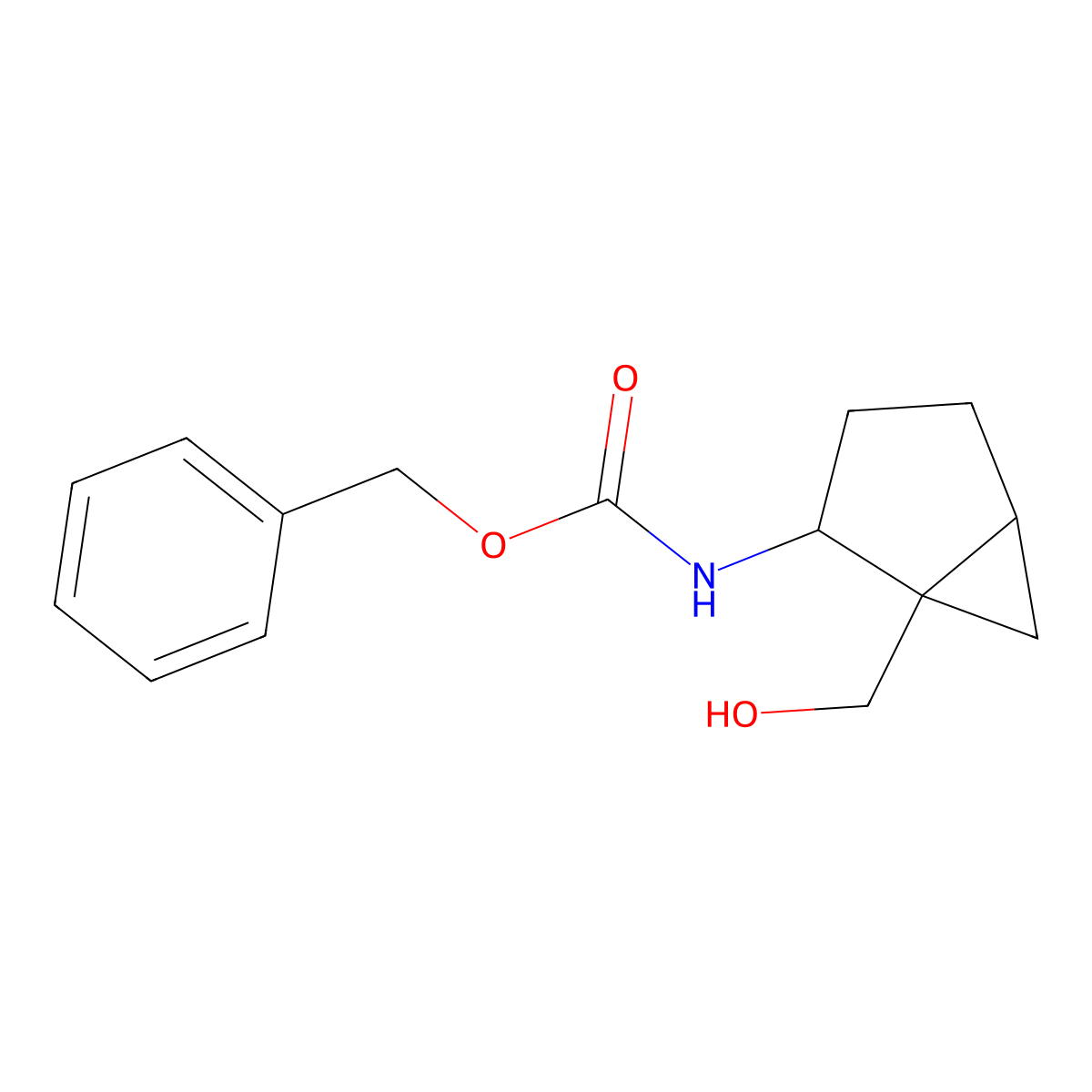 benzyl N-[1-(hydroxymethyl)bicyclo[3.1.0]hexan-2-yl]carbamate molecular structure, CAS 2680624-09-1