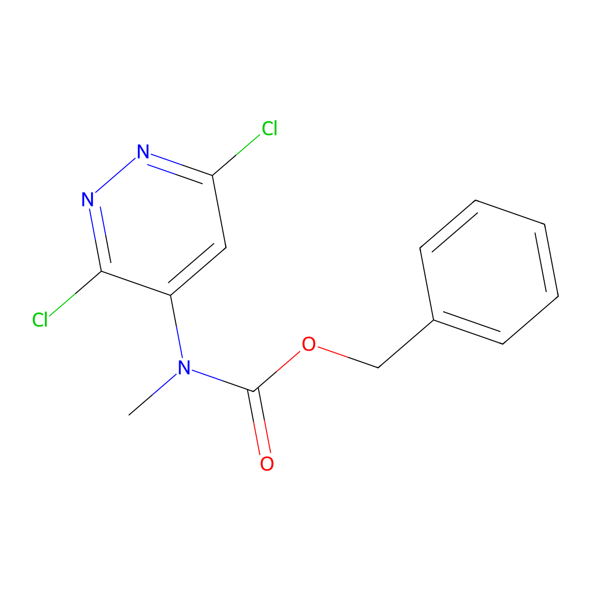 benzyl N-(3,6-dichloropyridazin-4-yl)-N-methylcarbamate molecular structure, CAS 2680624-65-9