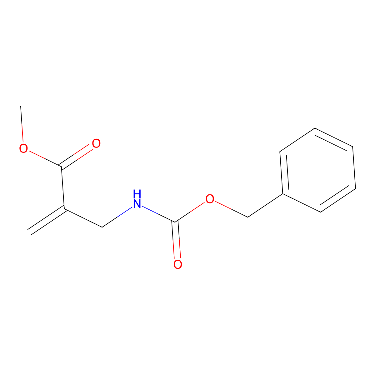 Methyl 2-({[(benzyloxy)carbonyl]amino}methyl)prop-2-enoate molecular structure, CAS 2680626-53-1