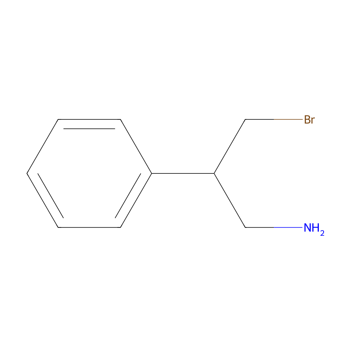 3-Bromo-2-phenylpropan-1-amine molecular structure, CAS 2680626-61-1