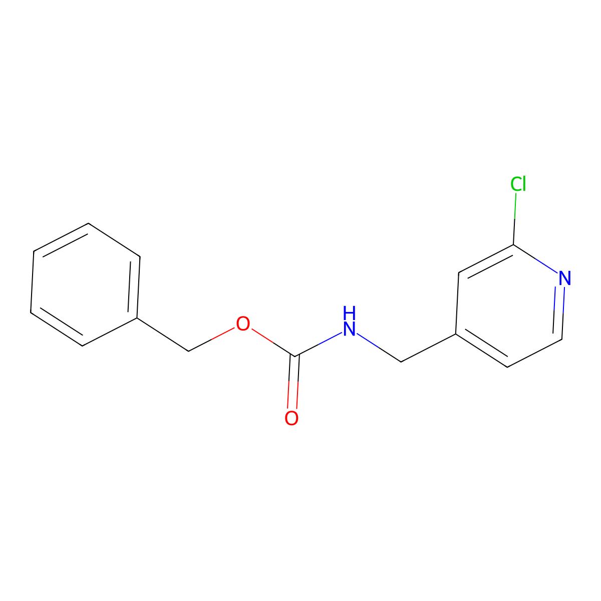benzyl N-[(2-chloropyridin-4-yl)methyl]carbamate molecular structure, CAS 2680626-69-9
