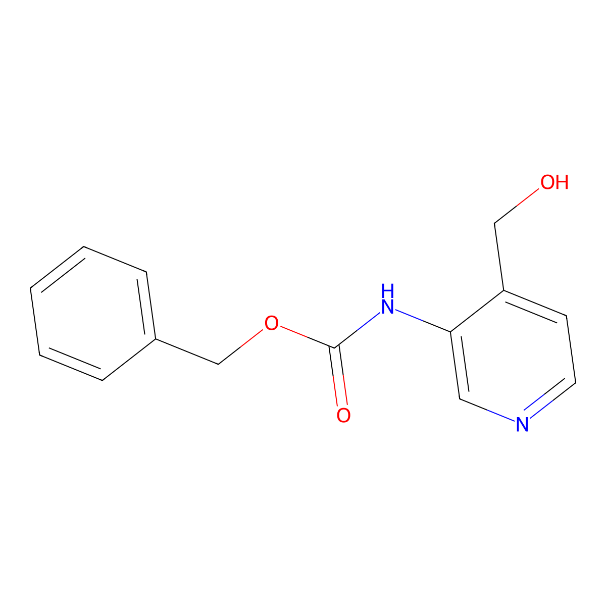 benzyl N-[4-(hydroxymethyl)pyridin-3-yl]carbamate molecular structure, CAS 2680647-74-7
