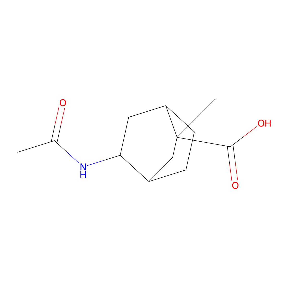 5-Acetamido-2-methylbicyclo[2.2.2]octane-2-carboxylic acid molecular structure, CAS 2680659-70-3