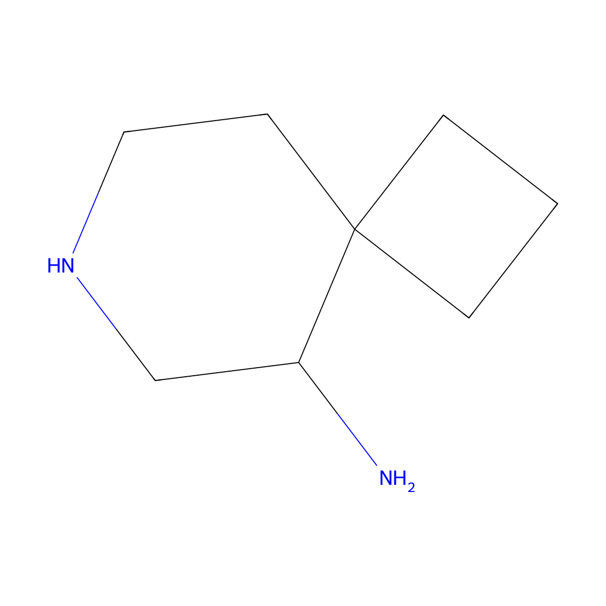 7-Azaspiro[3.5]nonan-5-amine molecular structure, CAS 2680660-94-8