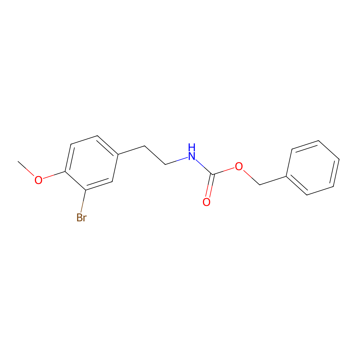 benzyl N-[2-(3-bromo-4-methoxyphenyl)ethyl]carbamate molecular structure, CAS 2680661-12-3