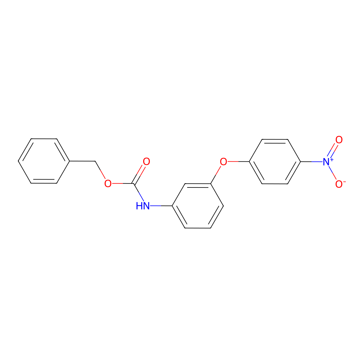 benzyl N-[3-(4-nitrophenoxy)phenyl]carbamate molecular structure, CAS 2680661-17-8