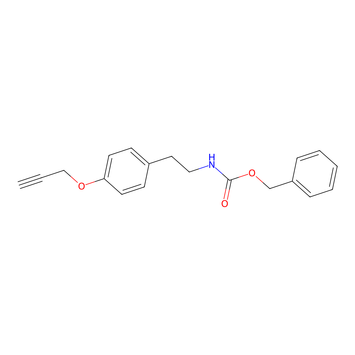 benzyl N-{2-[4-(prop-2-yn-1-yloxy)phenyl]ethyl}carbamate molecular structure, CAS 2680661-47-4