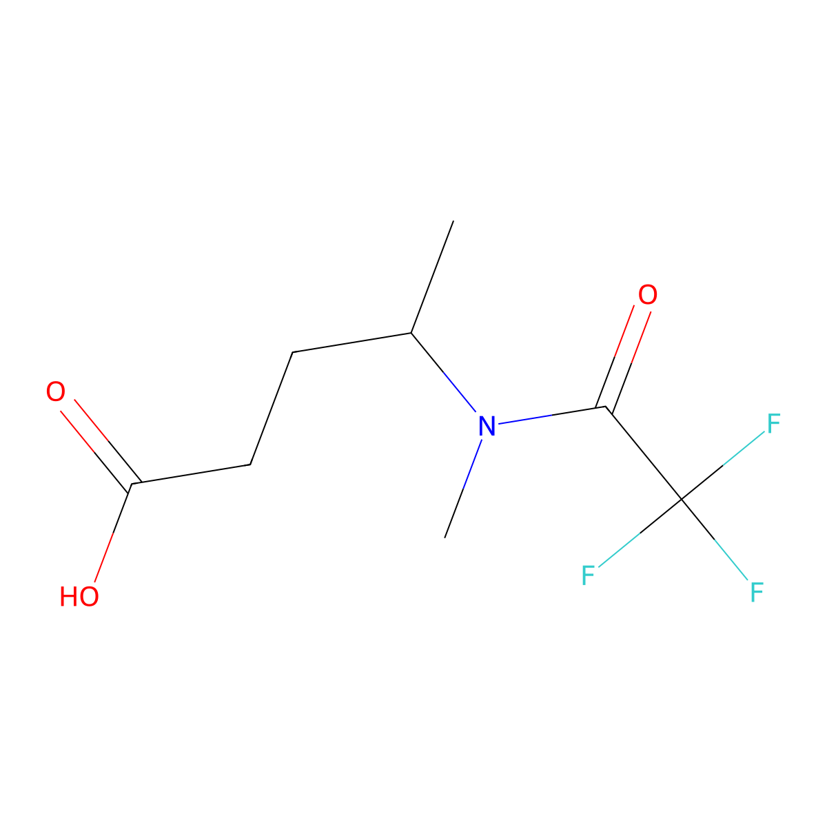 4-(2,2,2-trifluoro-N-methylacetamido)pentanoic acid molecular structure, CAS 2680661-85-0
